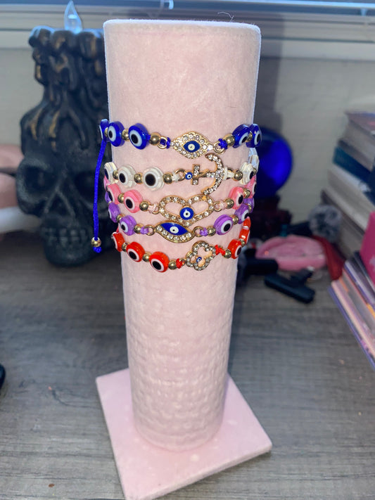 Purple Evil Eye Bracelet