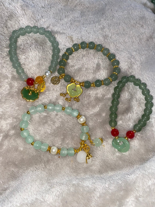 Lucky Jade Bracelets (3 Piece)